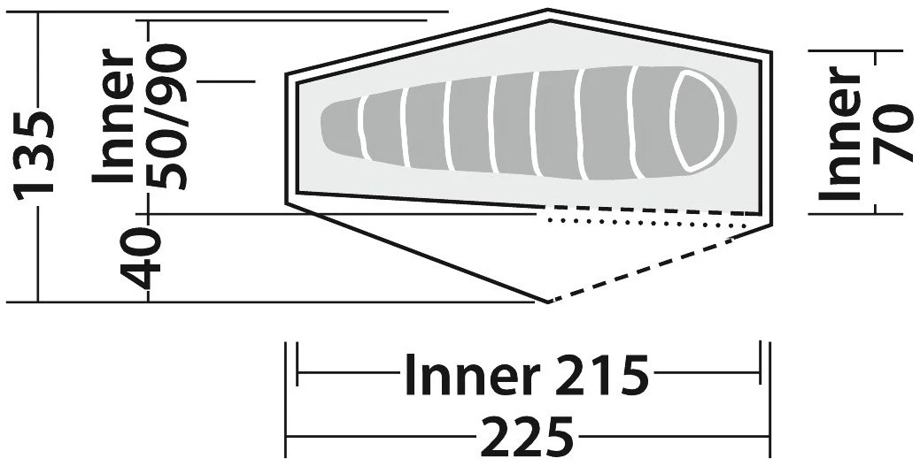 Robens Chaser 1 Tent 11 Robens Chaser 1 Tent - Billede 9
