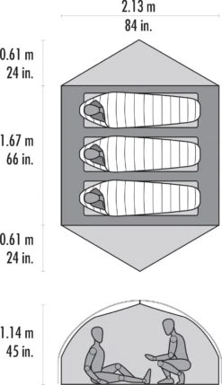 MSR Carbon Reflex™ 3 Ultralight Tent -EventyrGrej Salgsbutik 65100146 2