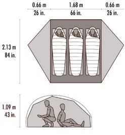 MSR FreeLite™ 3 Ultralight Tent -EventyrGrej Salgsbutik 65100158 8