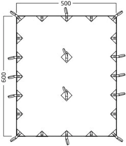 Nordisk Kari 30 M2 Basic Cotton Tarp -EventyrGrej Salgsbutik 66000086 9