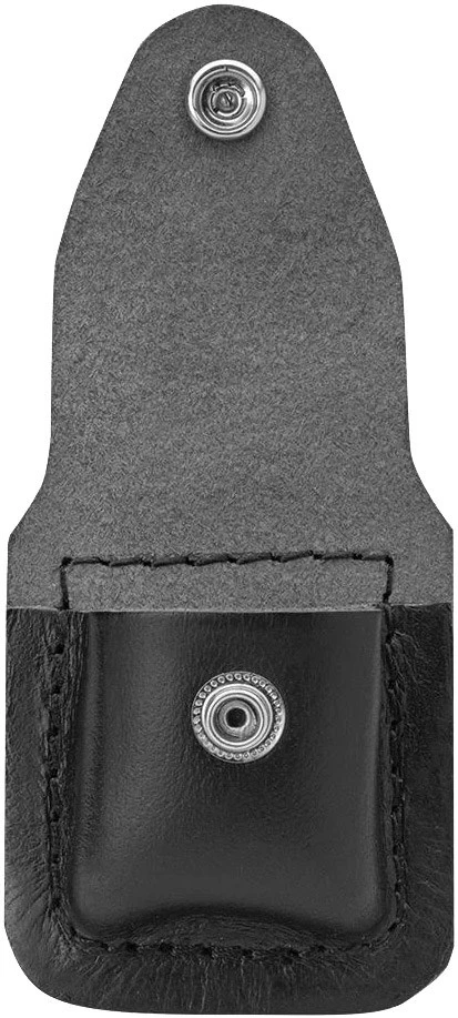 Zippo Black Leather Lighter Pouch W/Clip 4 Zippo Black Leather Lighter Pouch W/Clip - Billede 2