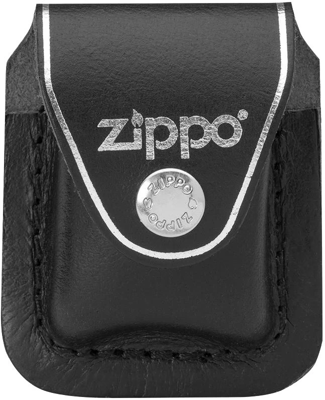 Zippo Black Leather Lighter Pouch W/Clip 3 Zippo Black Leather Lighter Pouch W/Clip