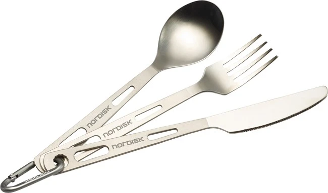 Nordisk Titanium Cutlery Set, 3 Pcs 3 Nordisk Titanium Cutlery Set, 3 Pcs