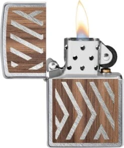 Zippo Woodchuck Herringbone Sweep Walnut Lighter -EventyrGrej Salgsbutik 72600056 2