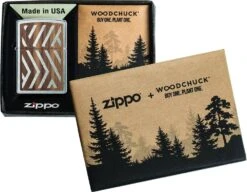 Zippo Woodchuck Herringbone Sweep Walnut Lighter -EventyrGrej Salgsbutik 72600056 3