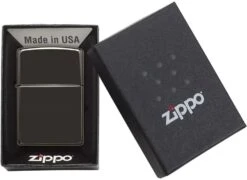 Zippo Classic High Polish Black Lighter -EventyrGrej Salgsbutik 72600064 2